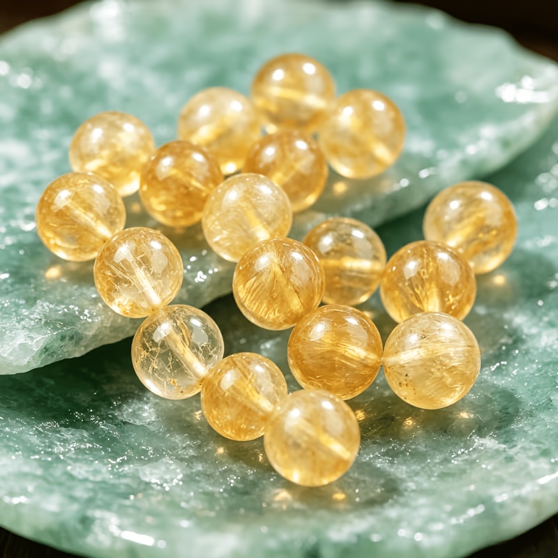 Natural Agate Beads for DIY Making, Champagne Color